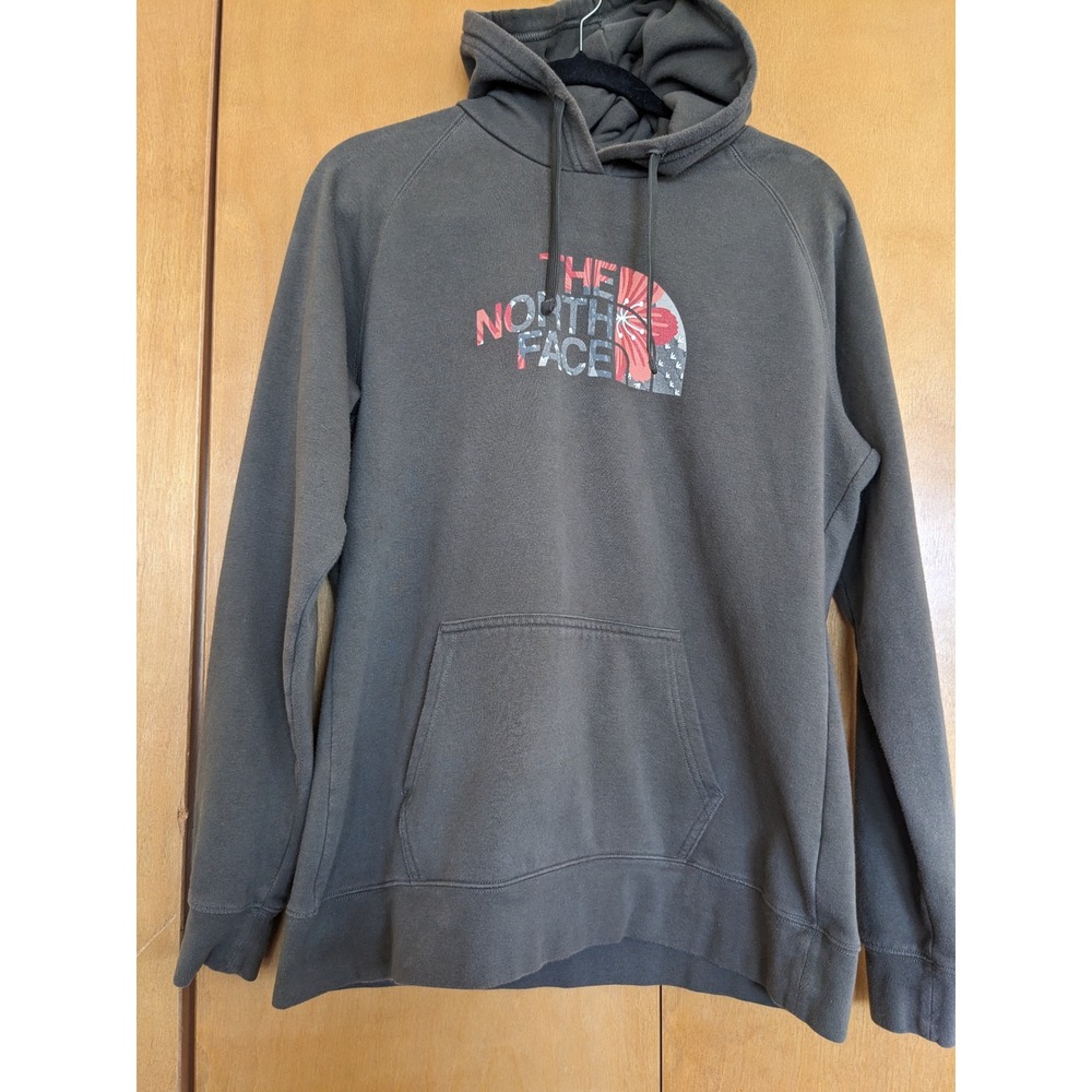 The North Face Womens Large Half Dome Pullover Fleece Hoodie Green NF0A3SZ5 SP19